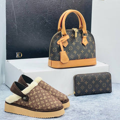 Lv sandal style slippers set