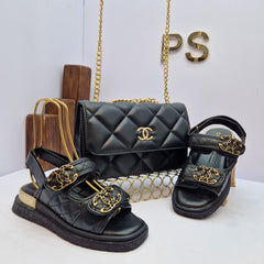 new season chanal sandal bag set