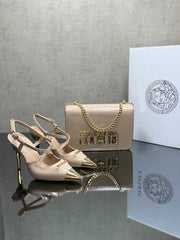 varsaca pointed heels shoes bag sets