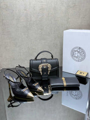 varsaca pointed heels shoes bag sets