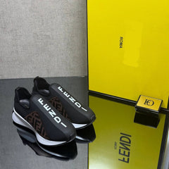 shoes with fnd written on them