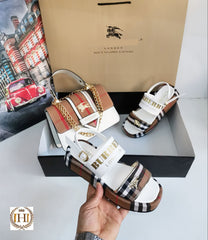 burbary sandal and bag set