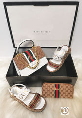 GG sandal and bag set