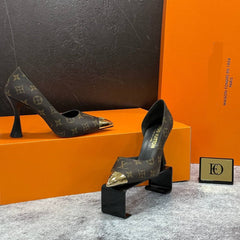 LV open side heeled shoes