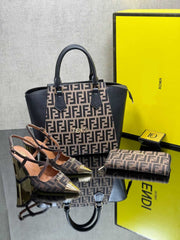 fnd new high heels shoes bag set