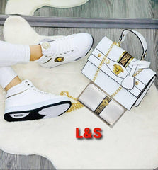 boot style shoes and bag set