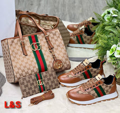 GG new flat shoes and bag set