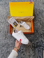 LV women white shoes