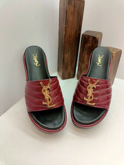 YSL high-soled slippers