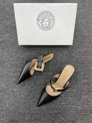 new season pointed heel shoes