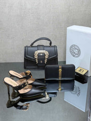 new season pointed heels shoes bag sets