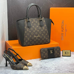 New season pointed lv heeled shoe sets