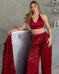 Nightgown style Fabric: 3-Piece Set