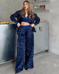 Nightgown style Fabric: 3-Piece Set