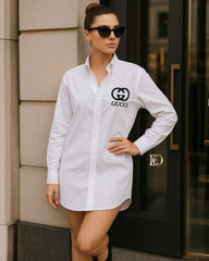 LONG SHIRT EMBROIDERED