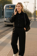 Women's GG casual shirt and trouser set