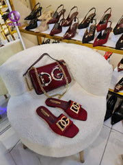 D G heels shoes bag set