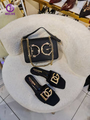 D G heels shoes bag set