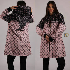 LV hooded rain coat for women