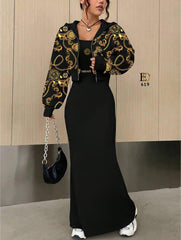 varsaca Fabric Compact Ottoban 2 Pieces Set