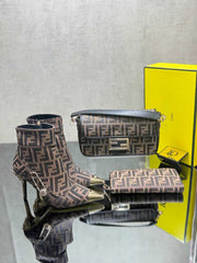 Fenidi new season pointed heels shoes bag set