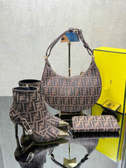 Fenidi new season pointed heels shoes bag set