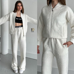 Quilted Jacquard Sports Set