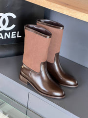chanal winter brown boots