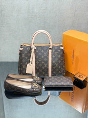 LV ballerina shoes bag set