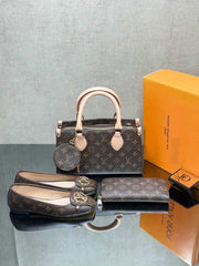 LV ballerina shoes bag set