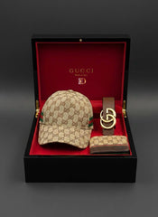 Men's hat and belt set