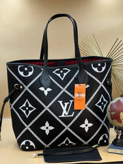 LV NEVERFULL BROUDED BAGS 2