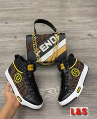 boots style fenidi sneakers bag set