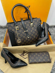 New season LV high heels nice bag sets