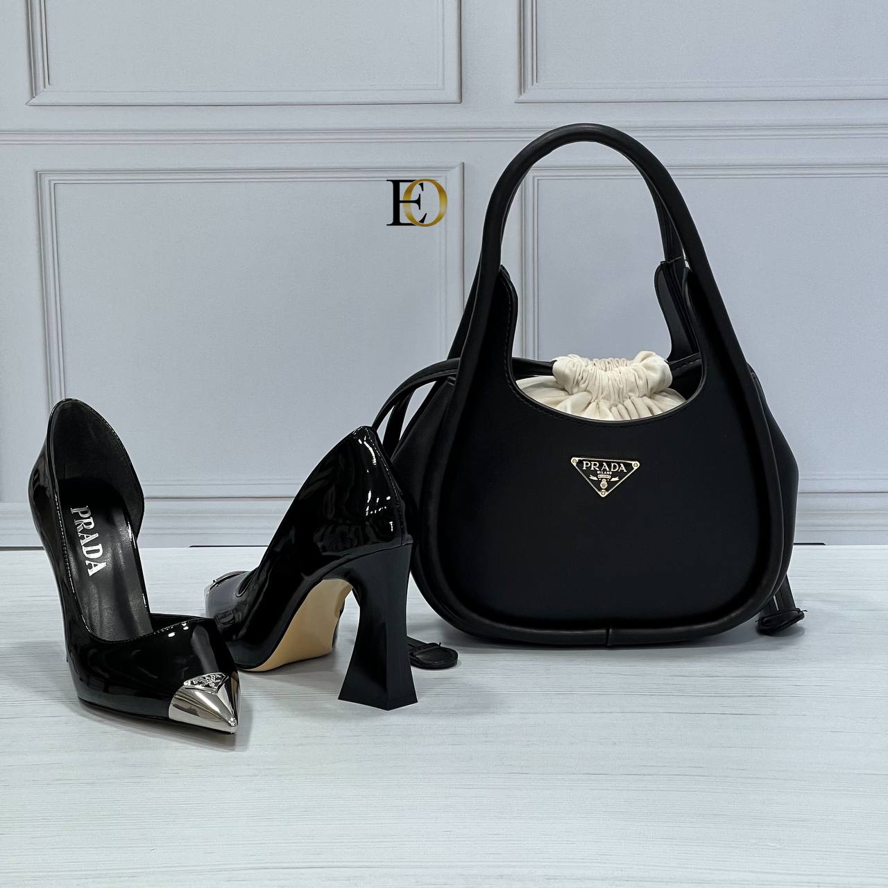 Prade heeled shoes bag set