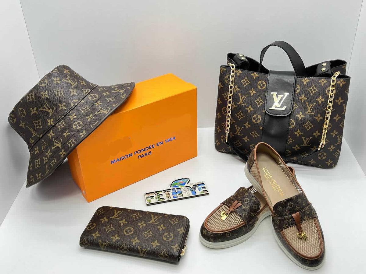 LV sandal style shoes set