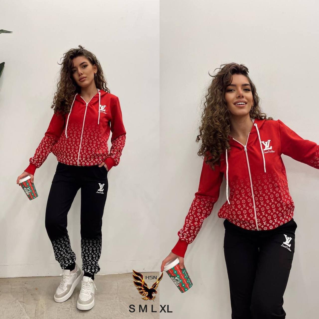 LV women's cotton tracksuit set