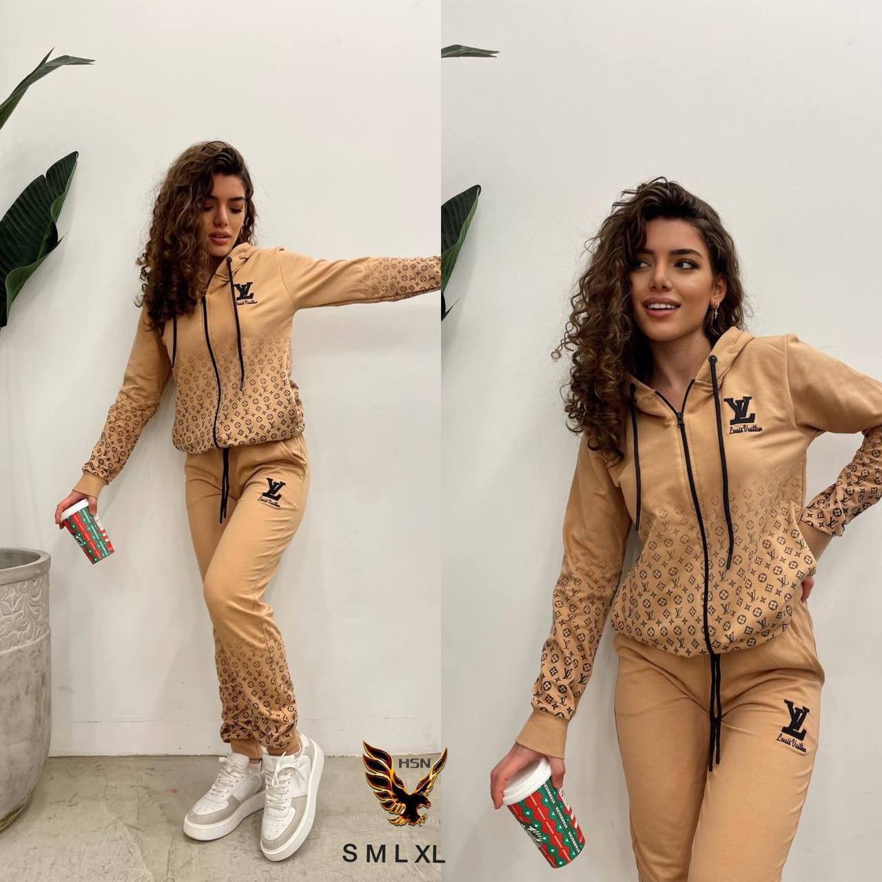 LV women's cotton tracksuit set