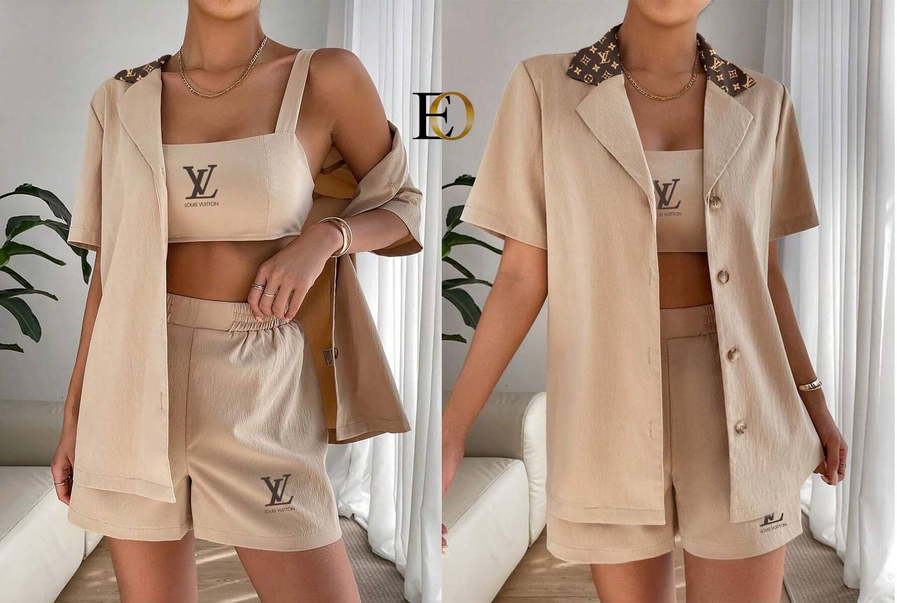 LV vest shorts set