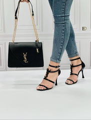 YSL new season heeled shoes bag set