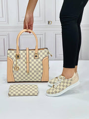 New season LV patterned shoe bag set