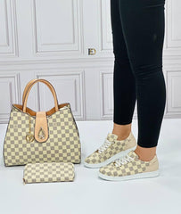 New season LV patterned shoe bag set