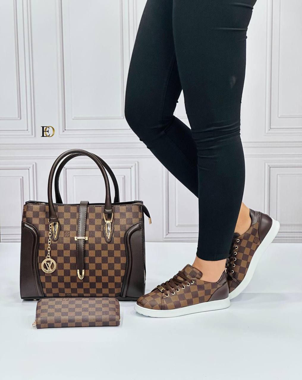 New season LV patterned shoe bag set