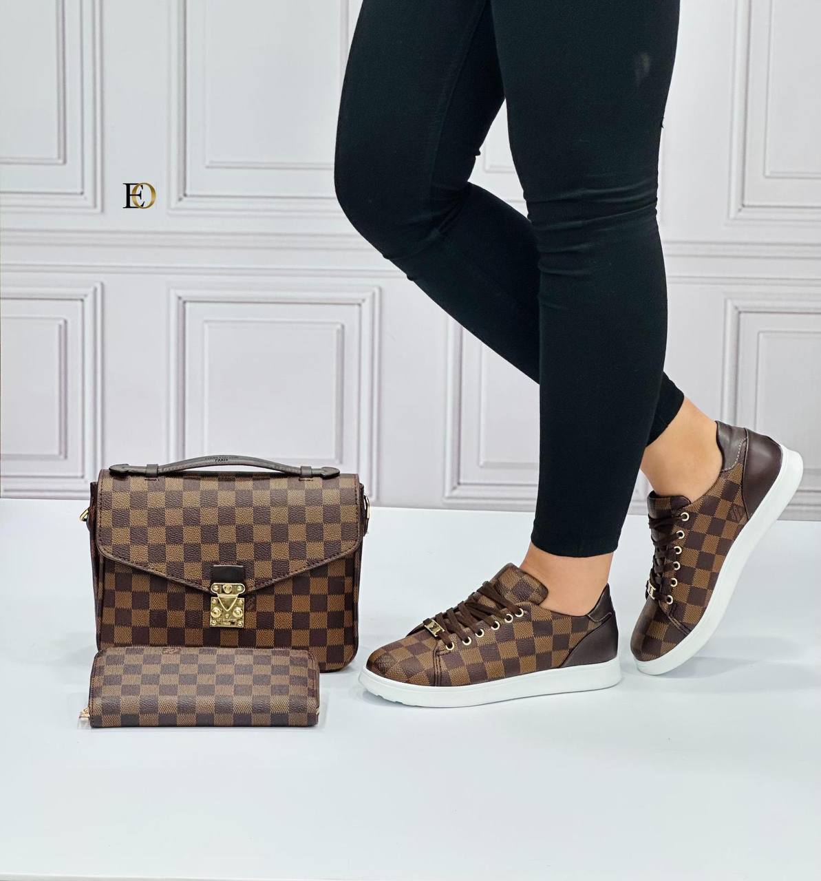 New season LV patterned shoe bag set