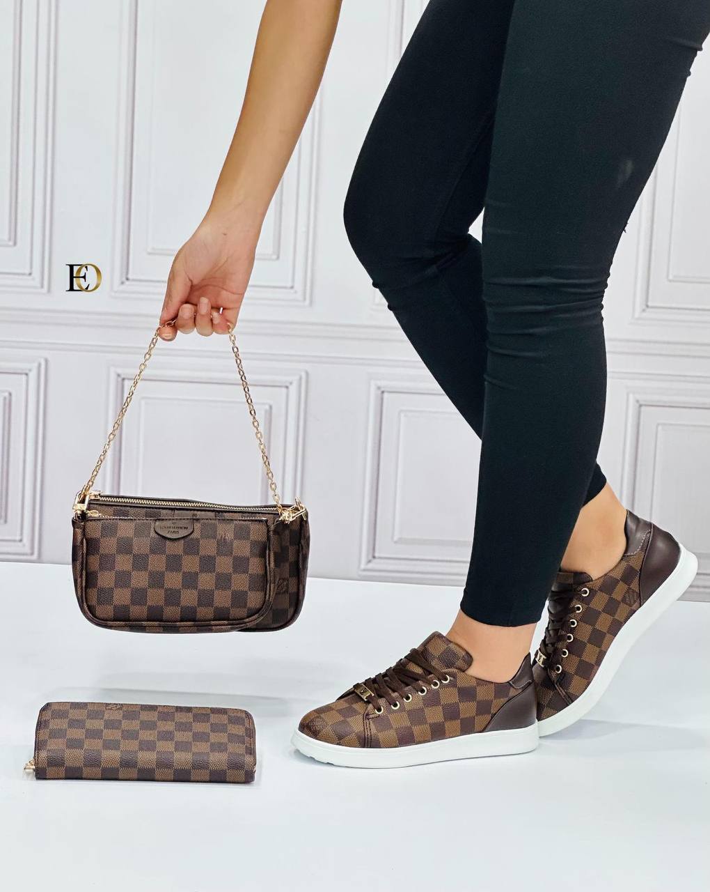 New season LV patterned shoe bag set