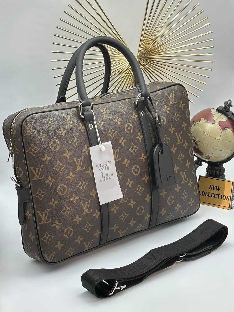 LV laptop and briefcases