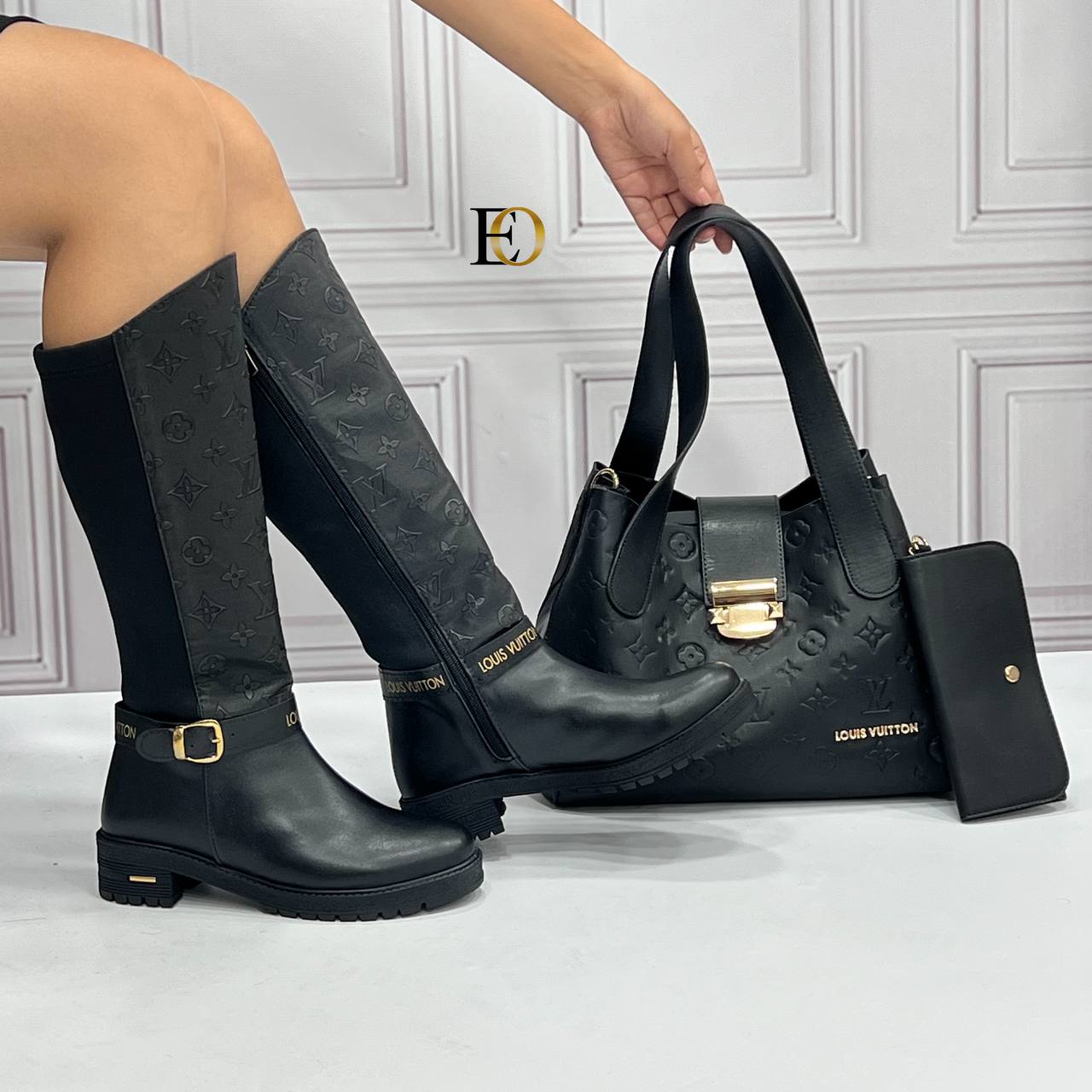 LV new season boot bag set