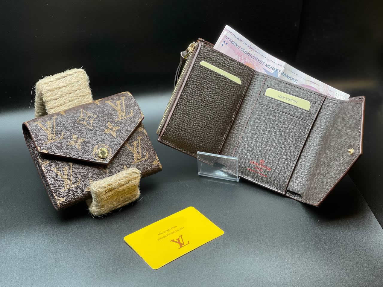 LV Victorine leather wallet