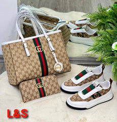 New GG patterned shoe bag set