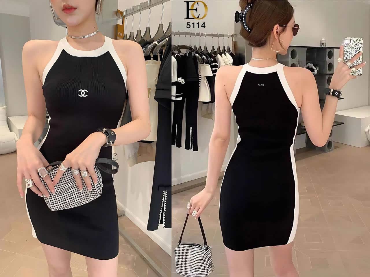 chanal fit dress